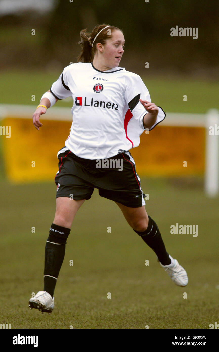 Soccer - FA Nationwide Women's FA Cup - quatrième tour - Bristol City / Charlton Athletic - Oaklands Park. Josanne Potter, Charlton Athletic Banque D'Images