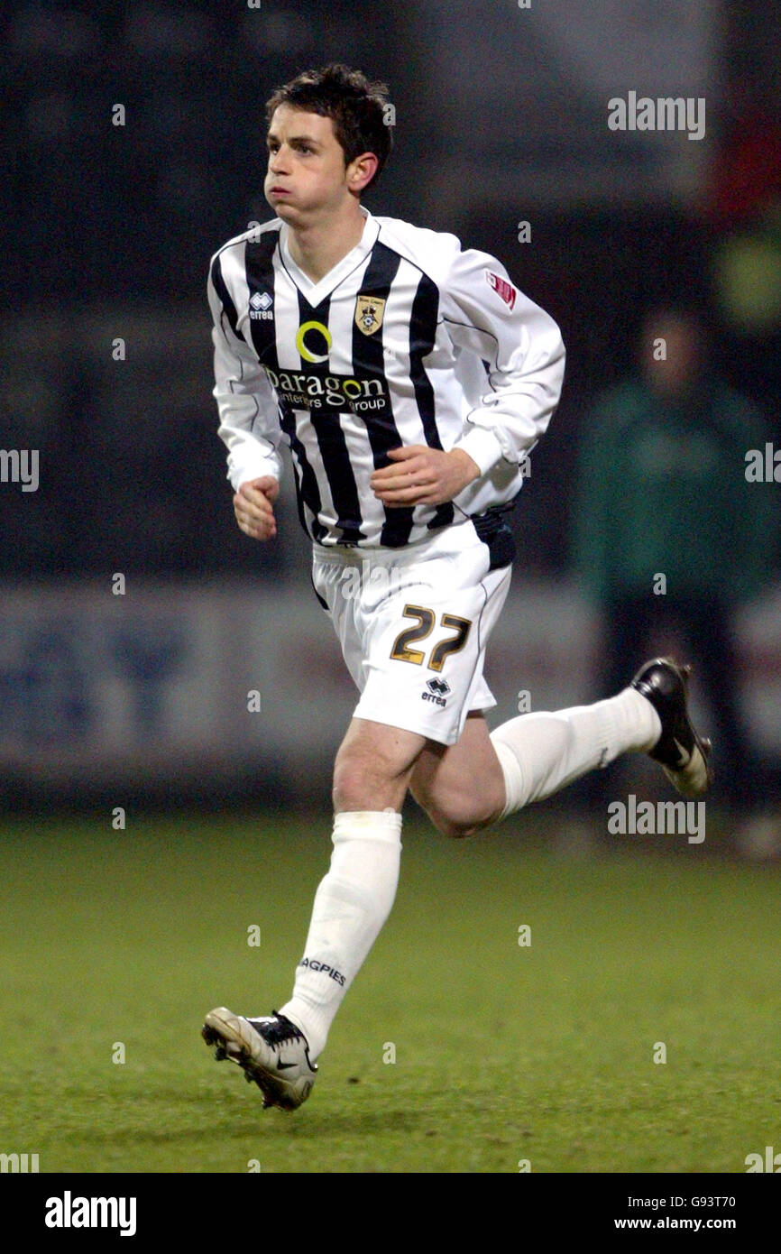 Football - Coca-Cola football League 2 - Notts County / Northampton Town - Meadow Lane.Jake Sheridan, comté de Notts Banque D'Images