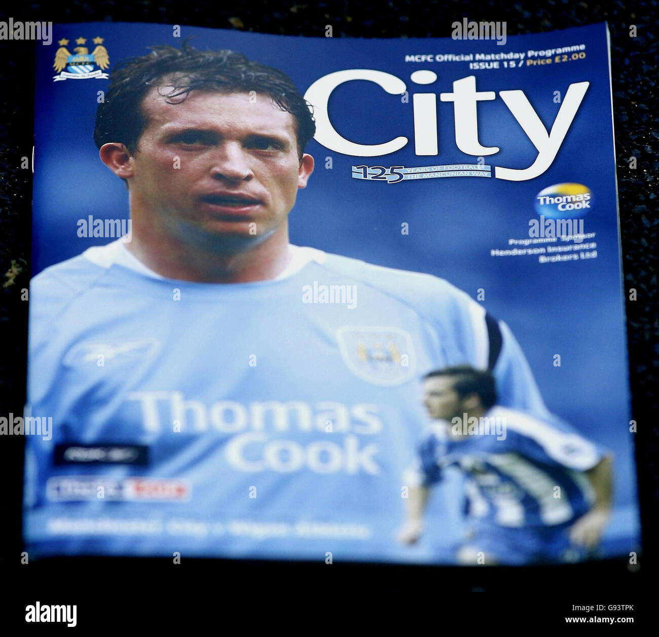 Man_City de football Banque D'Images