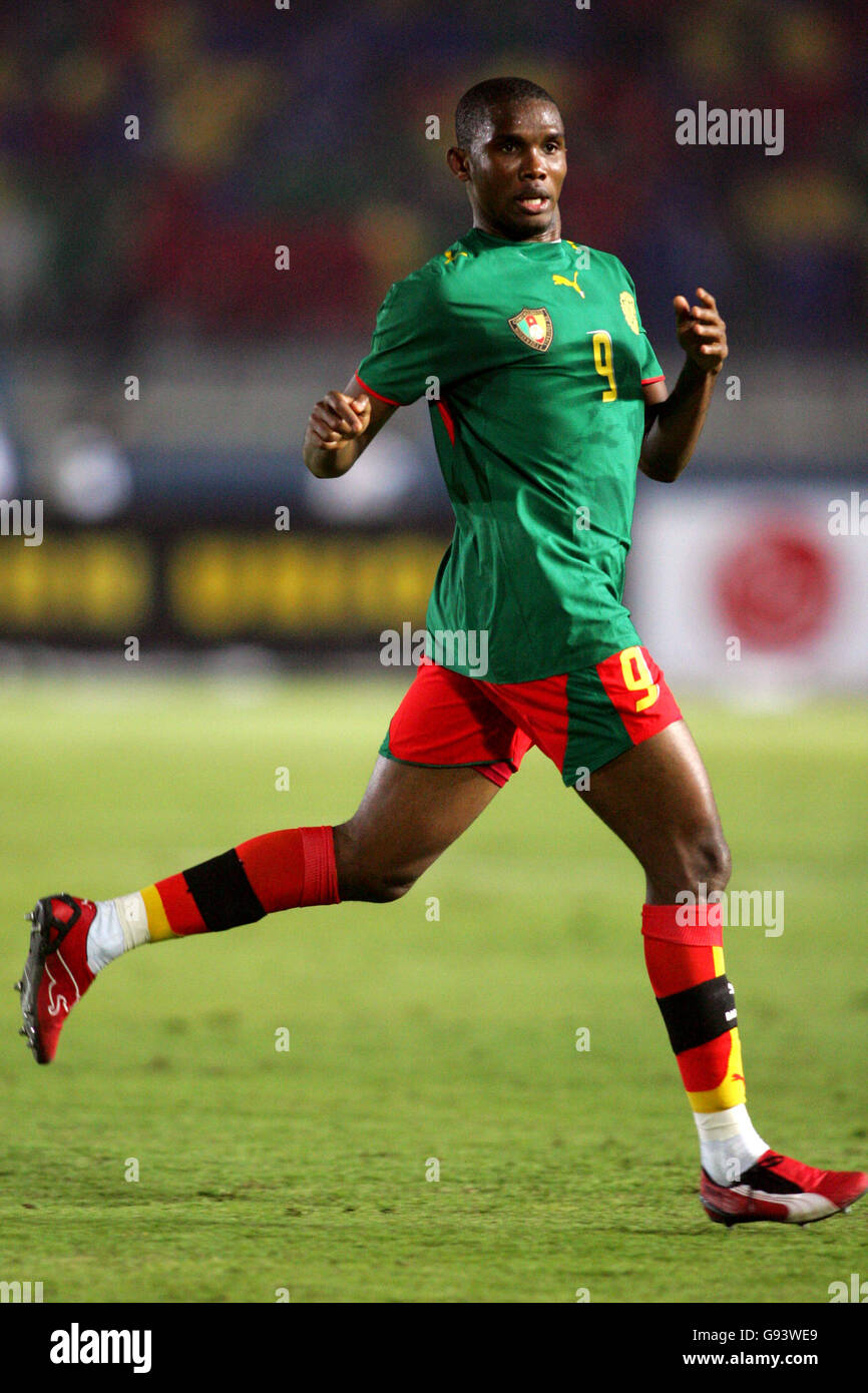 Football - Coupe d'Afrique des Nations 2006 - Groupe B - Cameroun v Angola - Stade de l'Académie Militaire Banque D'Images