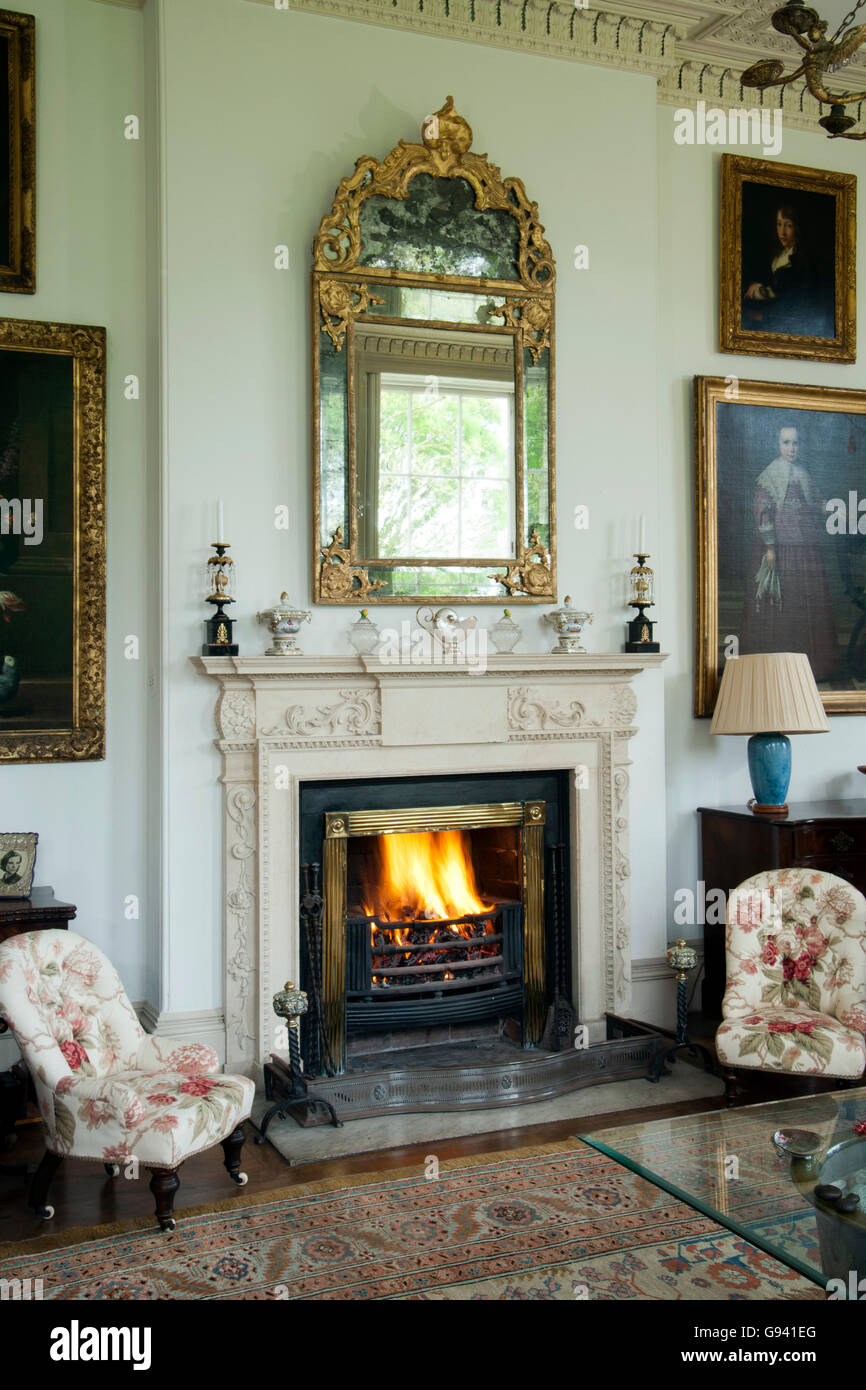 UK. Une période d''une cheminée. Pour Banque D'Images