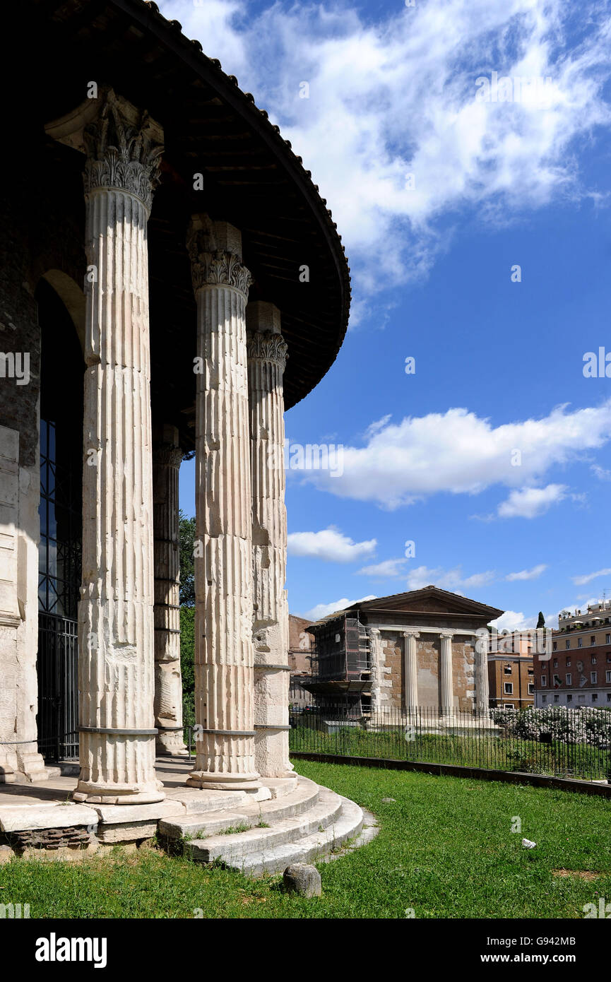 Rome, Italie. Temple de Vesta. Photo par Paul Heyes, mercredi 01 juin, 2016. Rome, Italie. Photo par Paul Heyes, Wednesd Banque D'Images