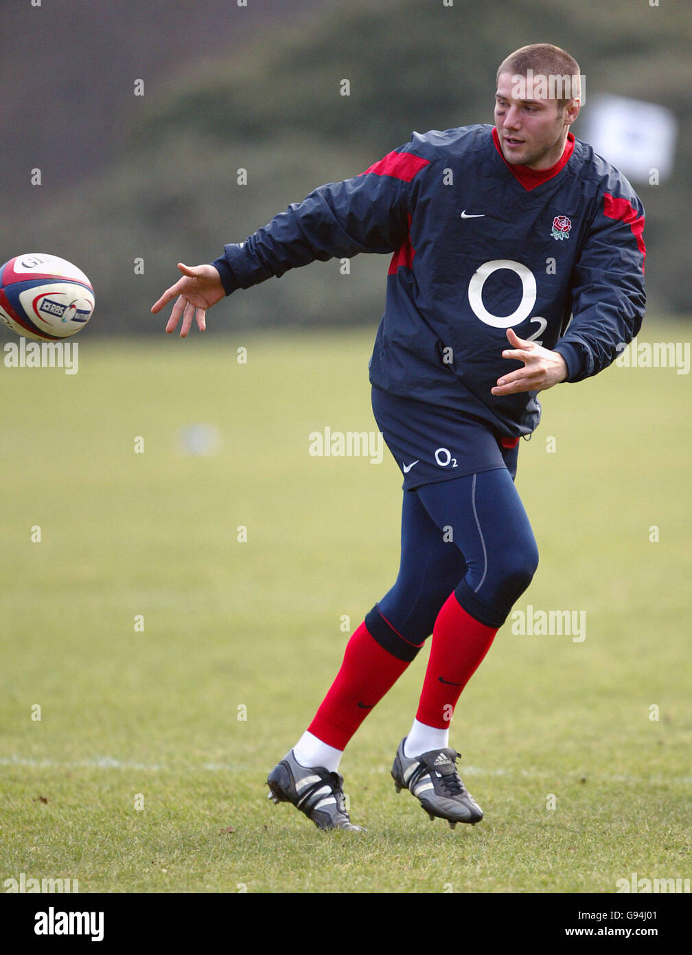 Rugby Union - RBS 6 Nations Championship 2006 - Angleterre / pays de Galles - Angleterre Training - Pennyhill Park. Ben Cohen en Angleterre Banque D'Images