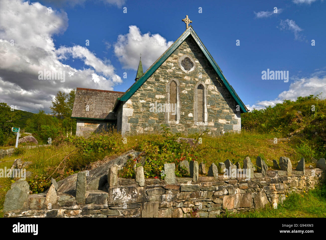 Galway's Bridge, Derrycunnihy Église, Killarney, comté de Kerry, Irlande Banque D'Images