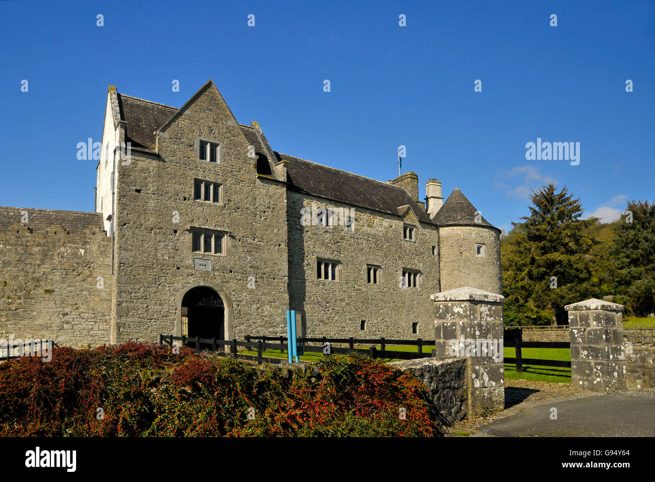 Parke's Castle, Lough Gill, Fivemile Bourne, Dromahair, County Leitrim, Ireland / Château de Leitrim Banque D'Images