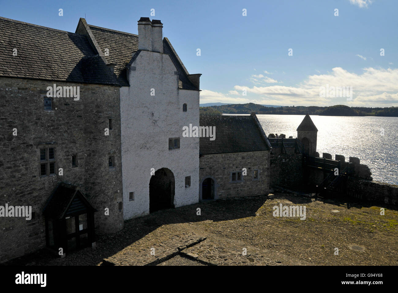 Parke's Castle, Lough Gill, Fivemile Bourne, Dromahair, County Leitrim, Ireland / Château de Leitrim Banque D'Images