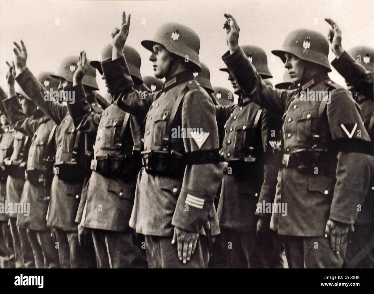 Prestation de serment des soldats du régiment général Goring 1 Janvier 1935 Berlin Allemagne nazie Banque D'Images