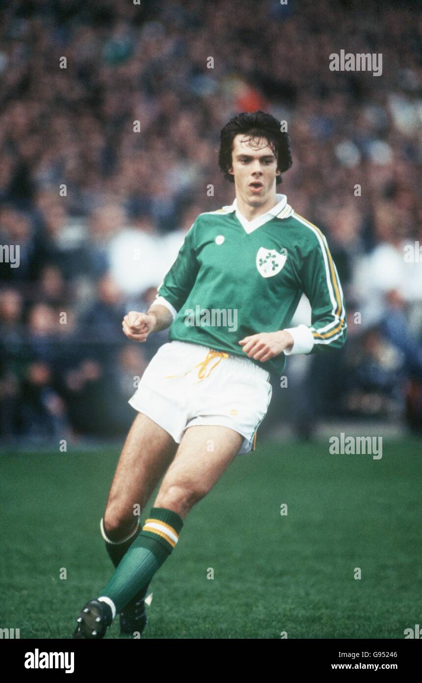 Football - qualifications de championnat d'Europe - Groupe un - Irlande / Angleterre.David O'Leary, Irlande Banque D'Images