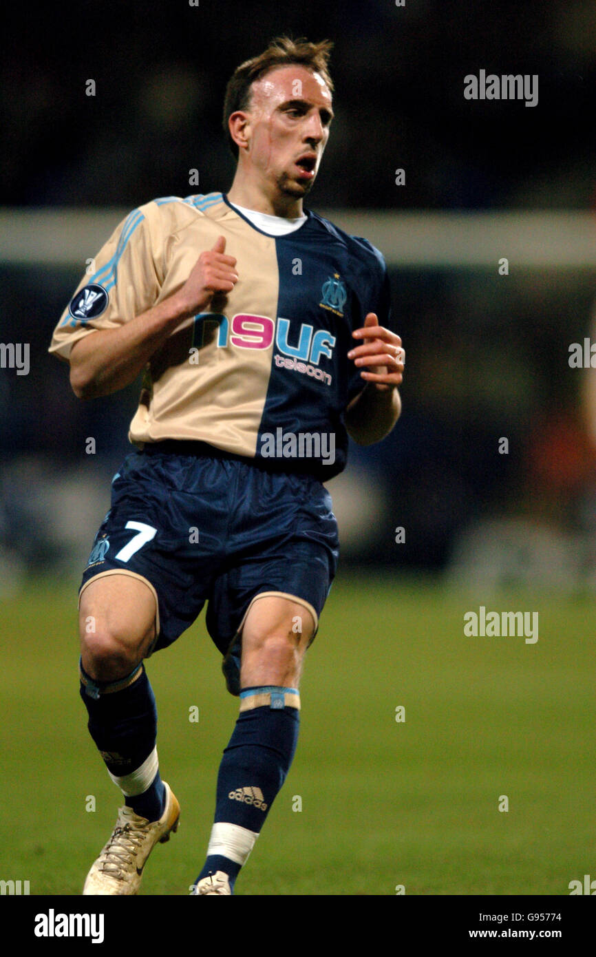 Football - coupe de l'UEFA - Round de 32 - première étape - Bolton  Wanderers / Olympique Marseille - Reebok Stadium. Franck Ribery, Olympique  Marseille Photo Stock - Alamy