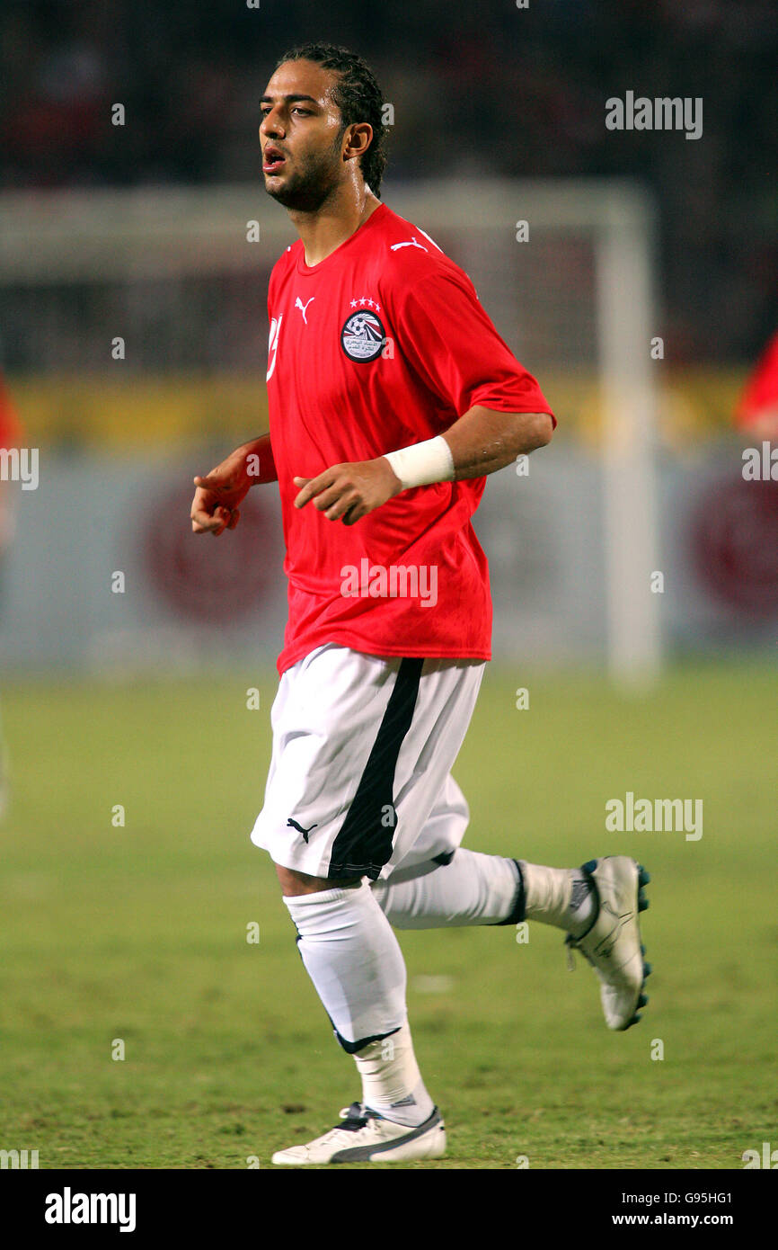 Football - coupe d'Afrique des Nations 2006 - Groupe A - Egypte / Maroc - Stade International du Caire. Mido, Égypte Banque D'Images