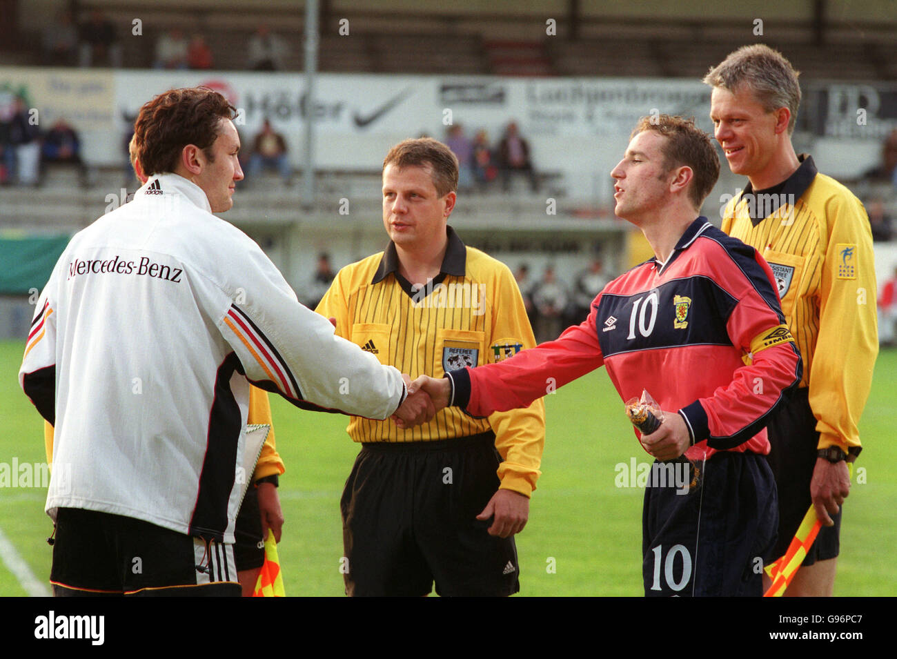 Football - amical - l'Allemagne en vertu de l21s v Écosse sous21s Banque D'Images