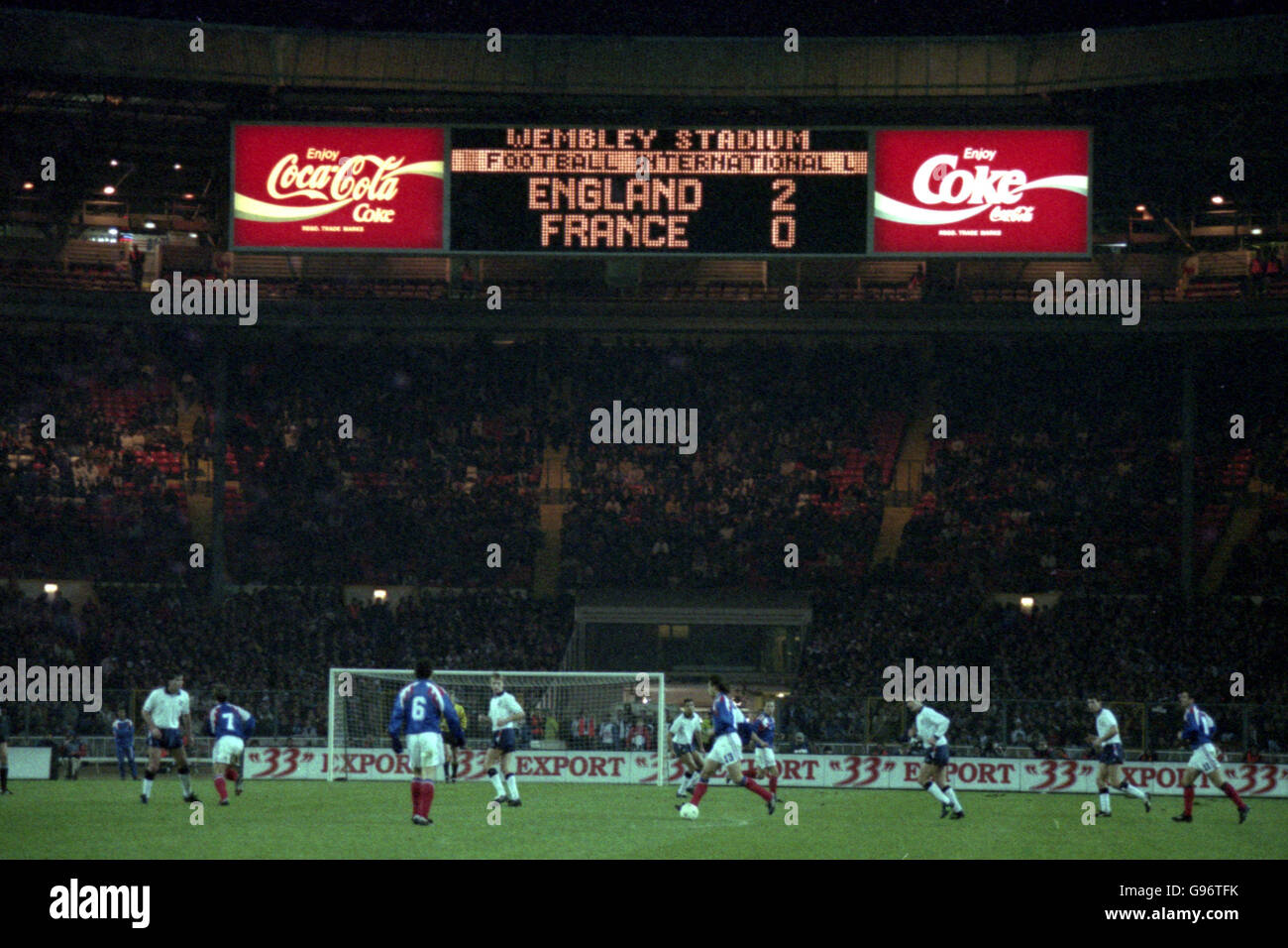 Angleterre 0-2 ance (10 février 1999) | | Football