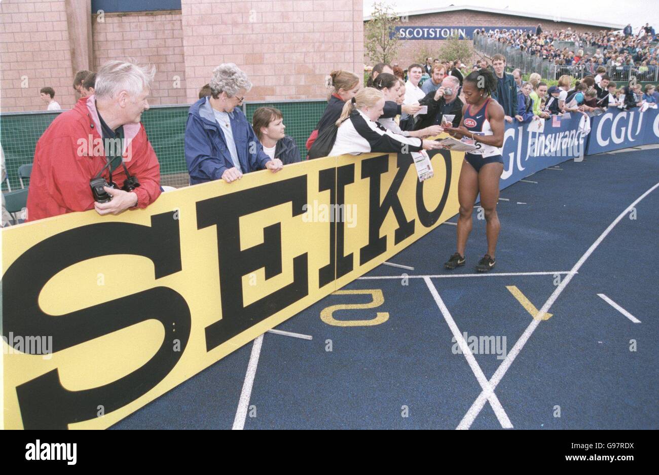 Athlétisme - Défi de l'UGC - Grande Bretagne v USA - Glasgow Banque D'Images