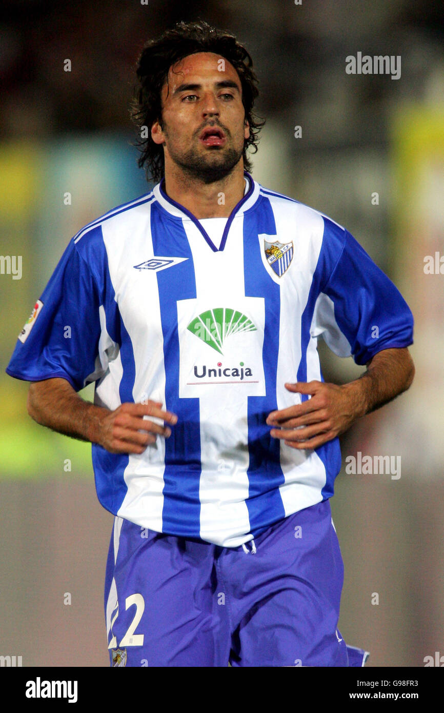 Football - Ligue espagnole Primera - Malaga / Valence - Stade la Rosadela. Juan Rodriguez, Malaga Banque D'Images