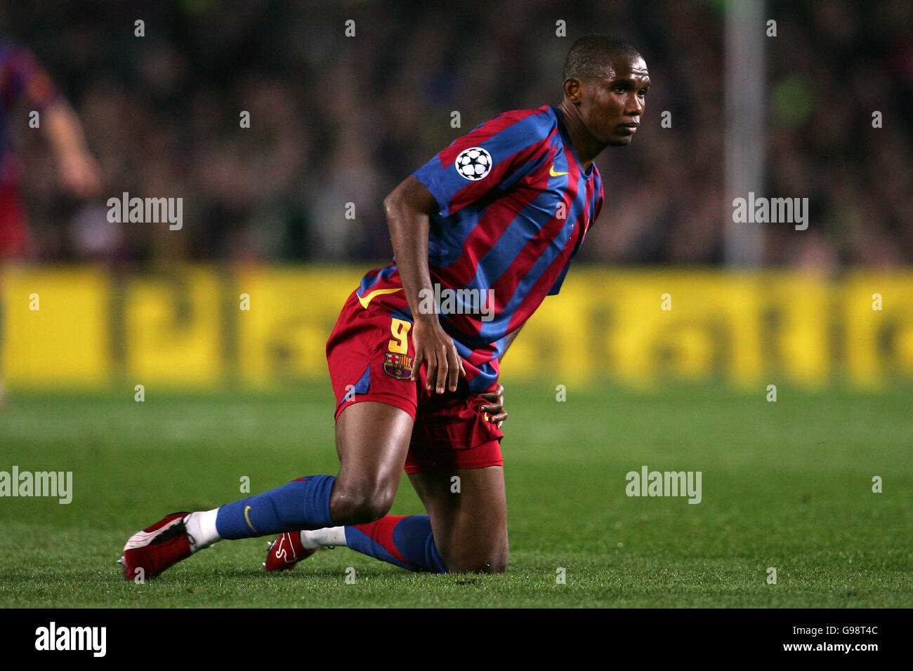 Football - UEFA Champions League - Round de 16 - second Leg - Barcelona v Chelsea - Nou Camp.Samuel ETO'o, Barcelone Banque D'Images