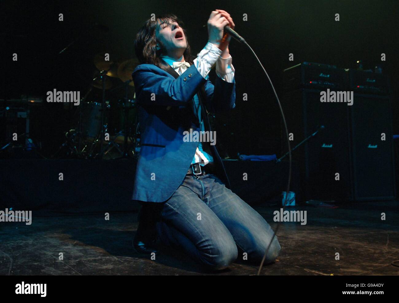 Primal Scream sur scène de l'Astoria dans le centre de Londres, le jeudi 6 avril 2006. ASSOCIATION DE PRESSE PHOTO. Crédit photo doit lire:Yui Mok/PA Banque D'Images