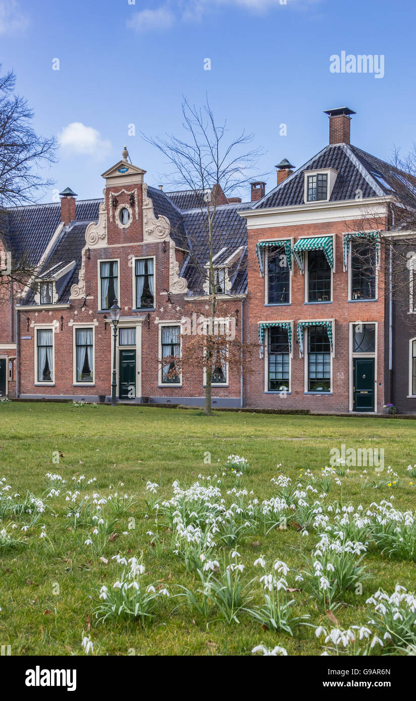 Maison historique au Martinihof à Groningue, Pays-Bas Banque D'Images