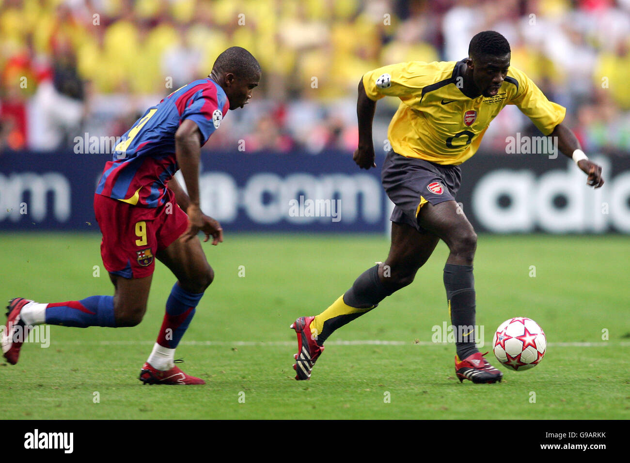 Football - Ligue des Champions - Final - Barcelone v Arsenal - Stade de France Banque D'Images