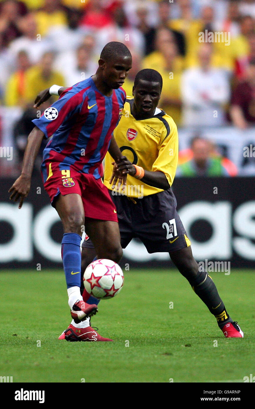 Football - Ligue des Champions - Final - Barcelone v Arsenal - Stade de France Banque D'Images