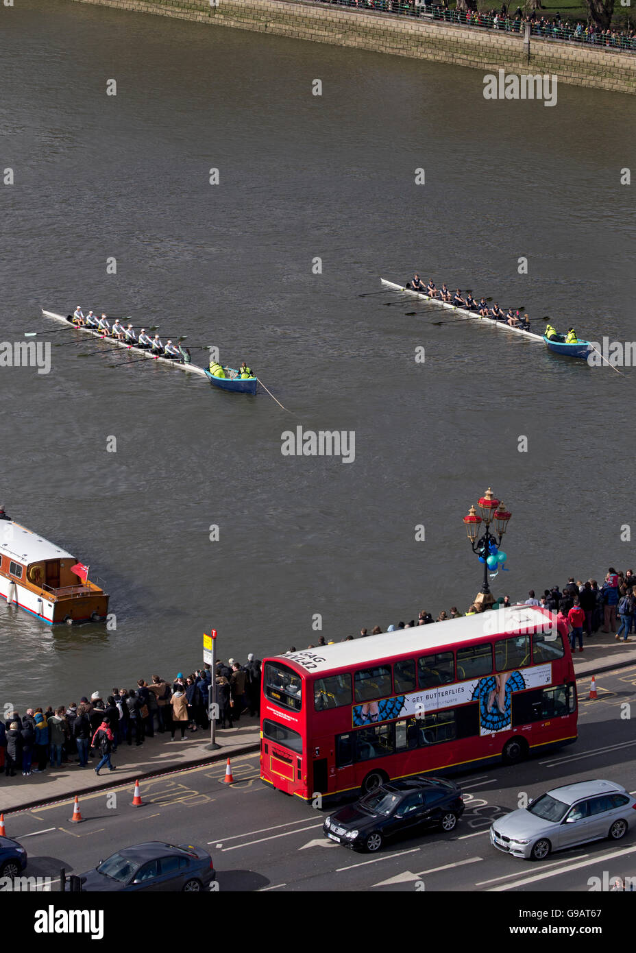 2016 Oxford V Cambridge Boat Race tamise Londres Banque D'Images