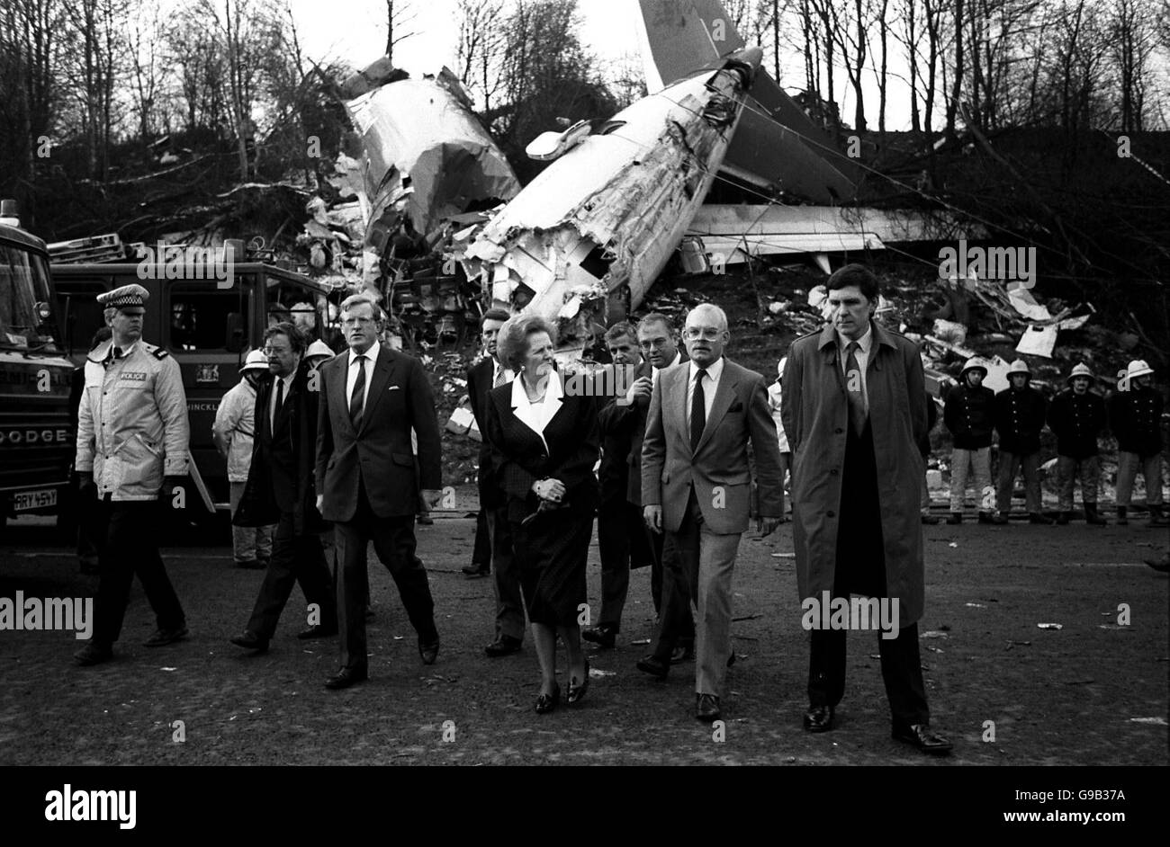 Catastrophes naturelles et accidents - Catastrophe aérienne Kegworth - M1, Leicestershire Banque D'Images