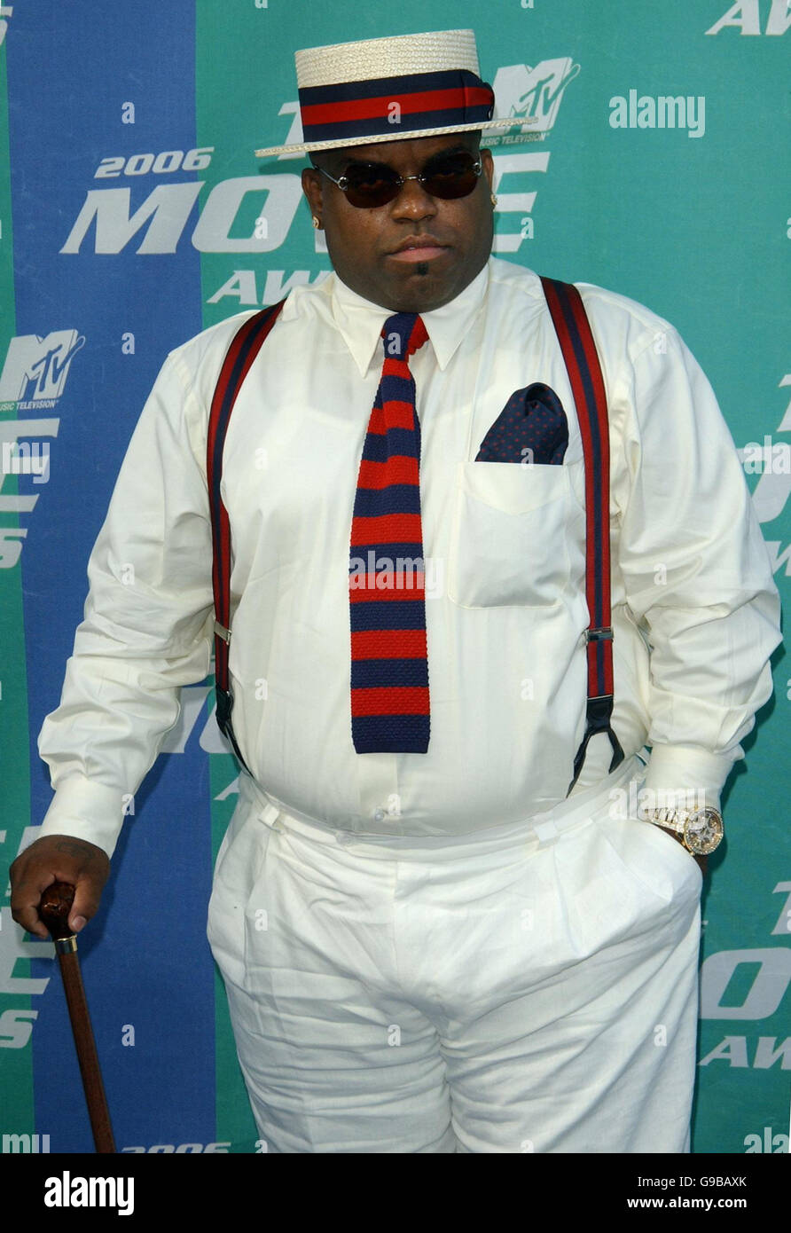 AP OUT ; CEE-Lo Green, chanteur avec Gnarls Barkley, arrive pour les MTV Movie Awards aux Sony Picture Studios, Culver City LA, Etats-Unis. Banque D'Images