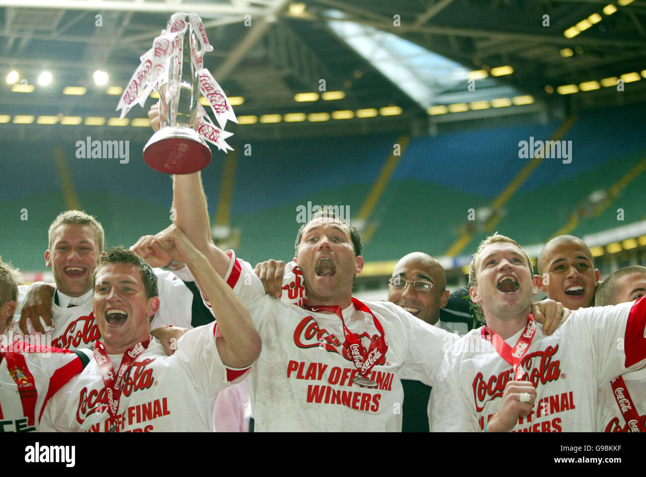 Soccer - Coca-Cola Football League deux - Play Off Final - Grimsby Town v Cheltenham Town - Millennium Stadium Banque D'Images