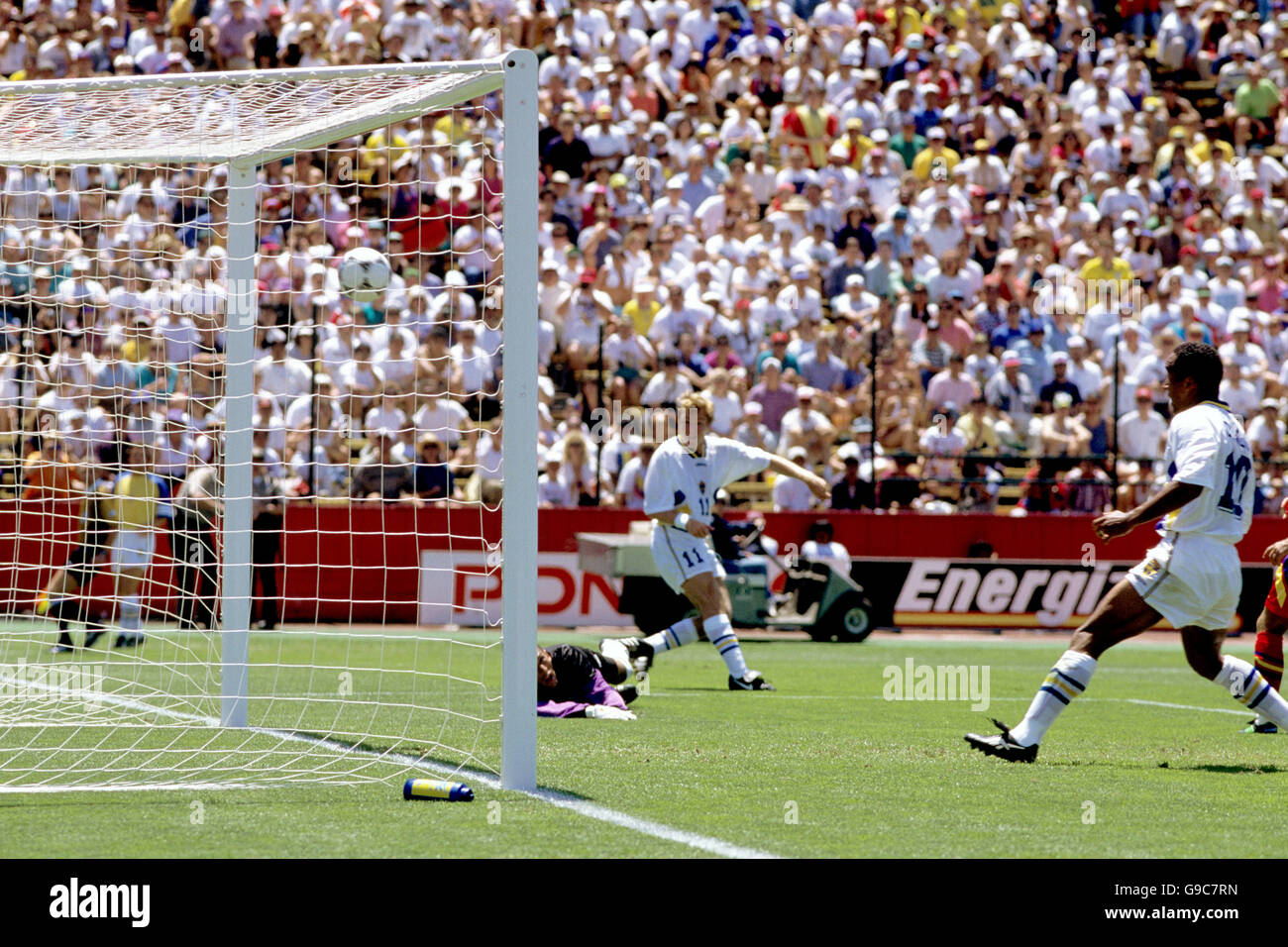Football - Coupe du Monde USA 1994 - Trimestre Final - Suède / Roumanie - Stanford Stadium Banque D'Images