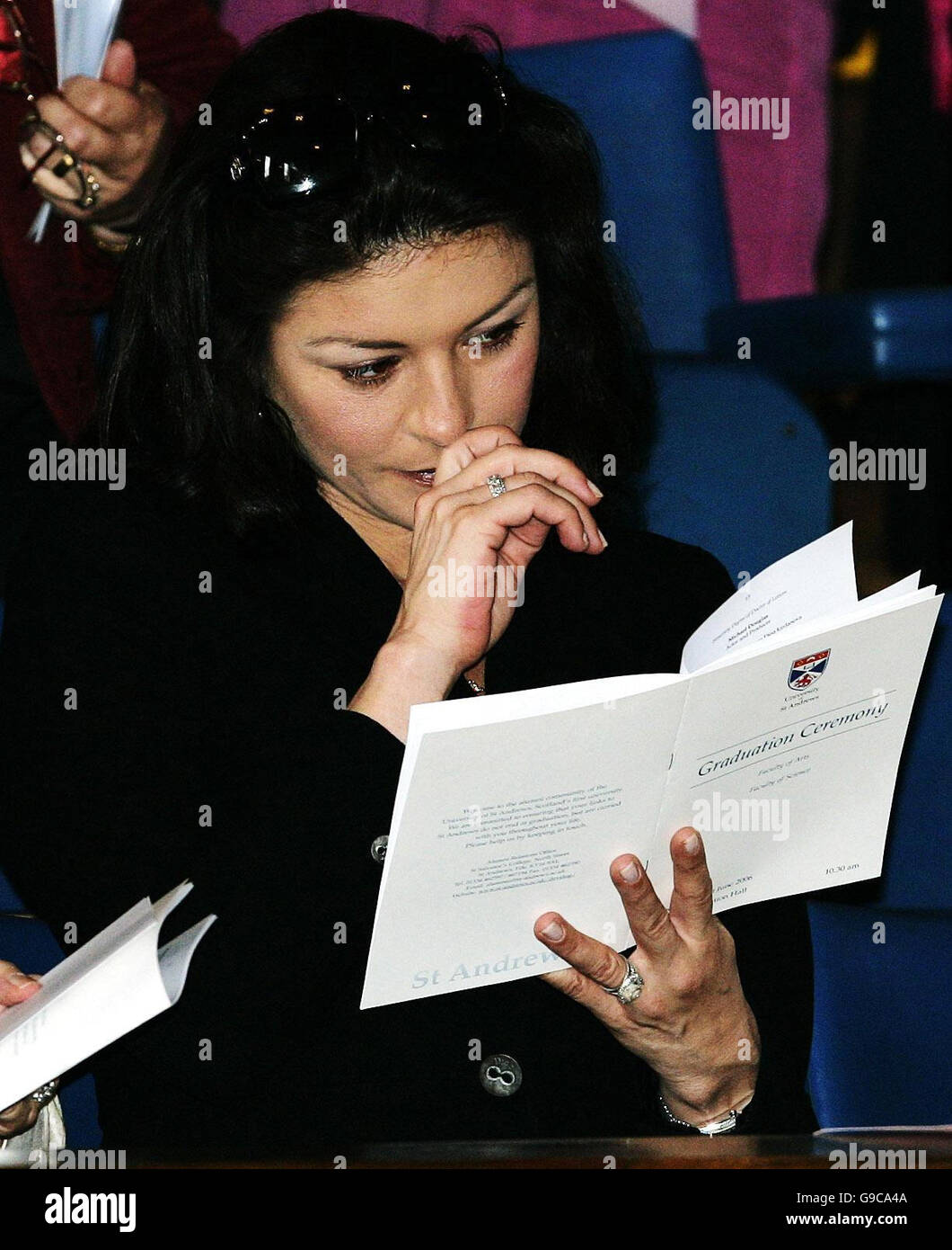 - Michael Douglas Douglas éducation diplôme honorifique, St Andrews. Banque D'Images