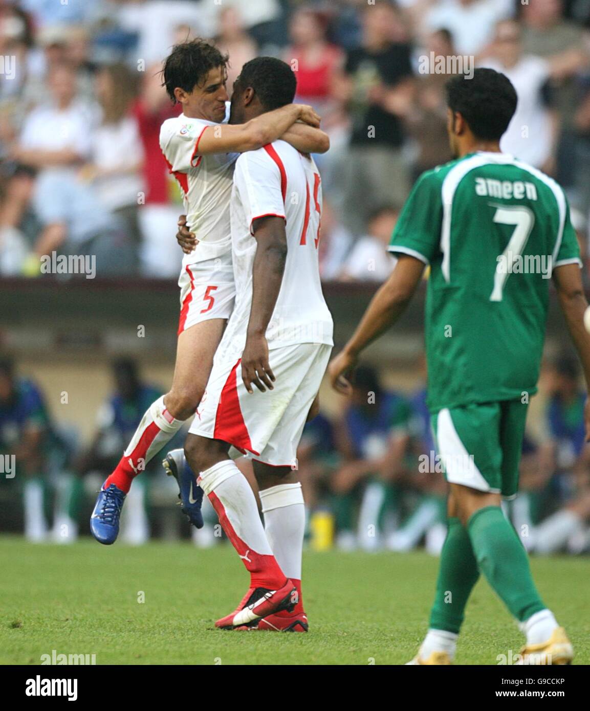 Football - Coupe du Monde de la FIFA 2006 - Groupe H - Tunisie / Arabie saoudite - Allianz Arena Banque D'Images