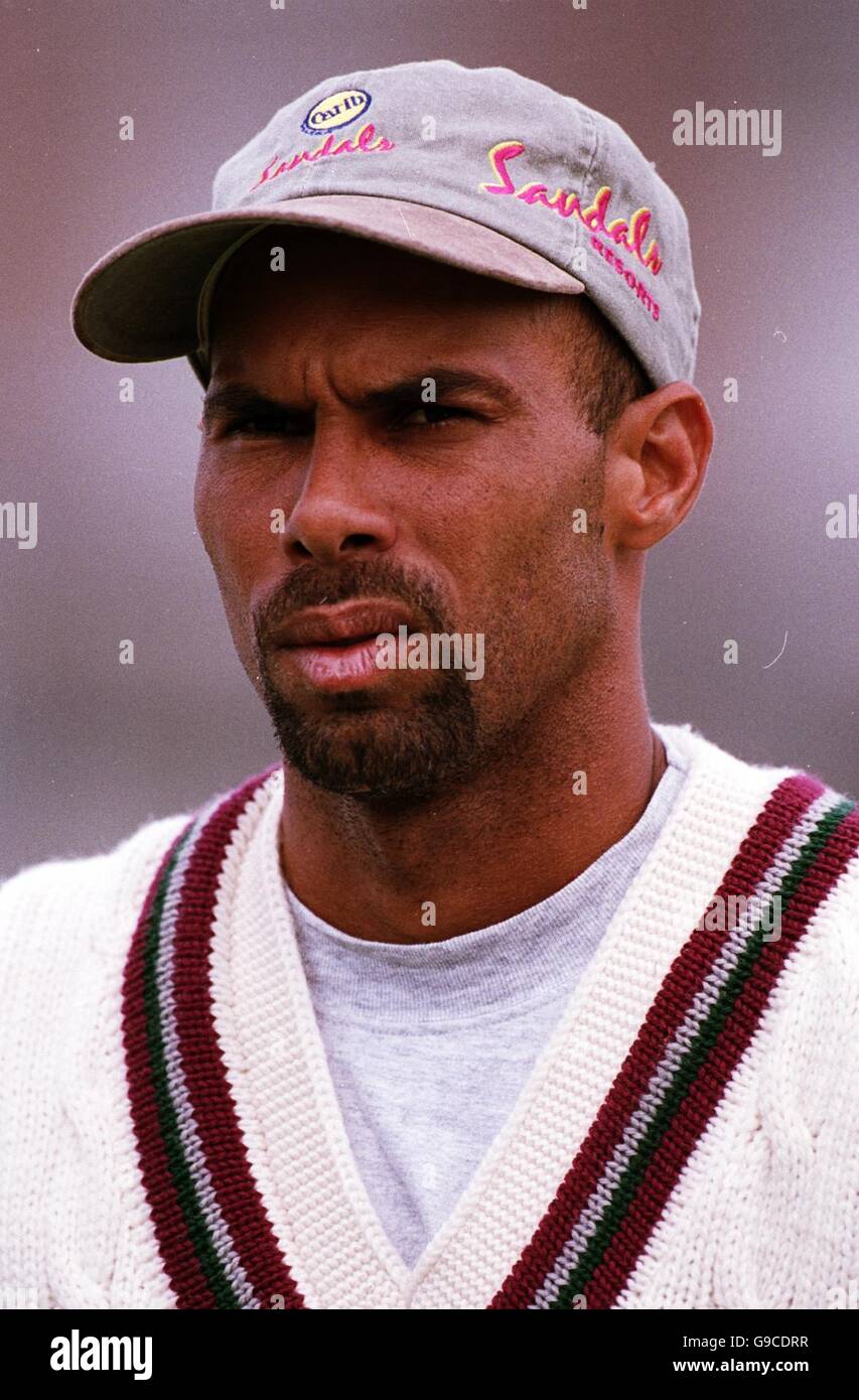 Cricket - Premier test d'assurance Cornhill - Angleterre / Antilles - filets.Le capitaine d'essai des Indes occidentales, Jimmy Adams Banque D'Images