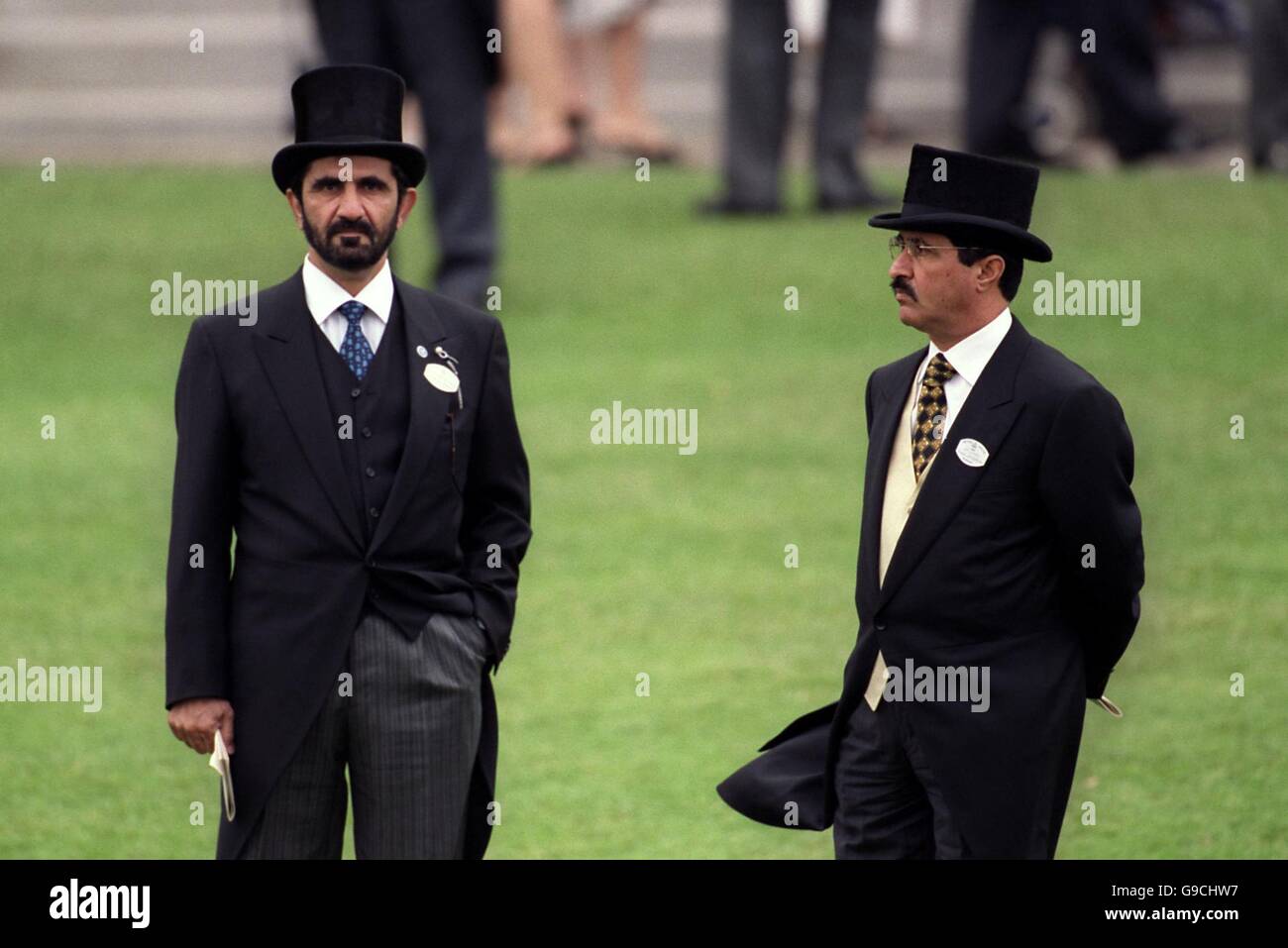 Course hippique - Royal Ascot - la coupe d'or.HH Sheikh Mohammed bin Rashid Al Maktoum (l) Banque D'Images