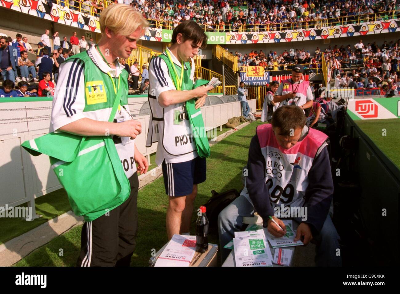Football - Euro 2000 - Groupe D - République tchèque / France Banque D'Images