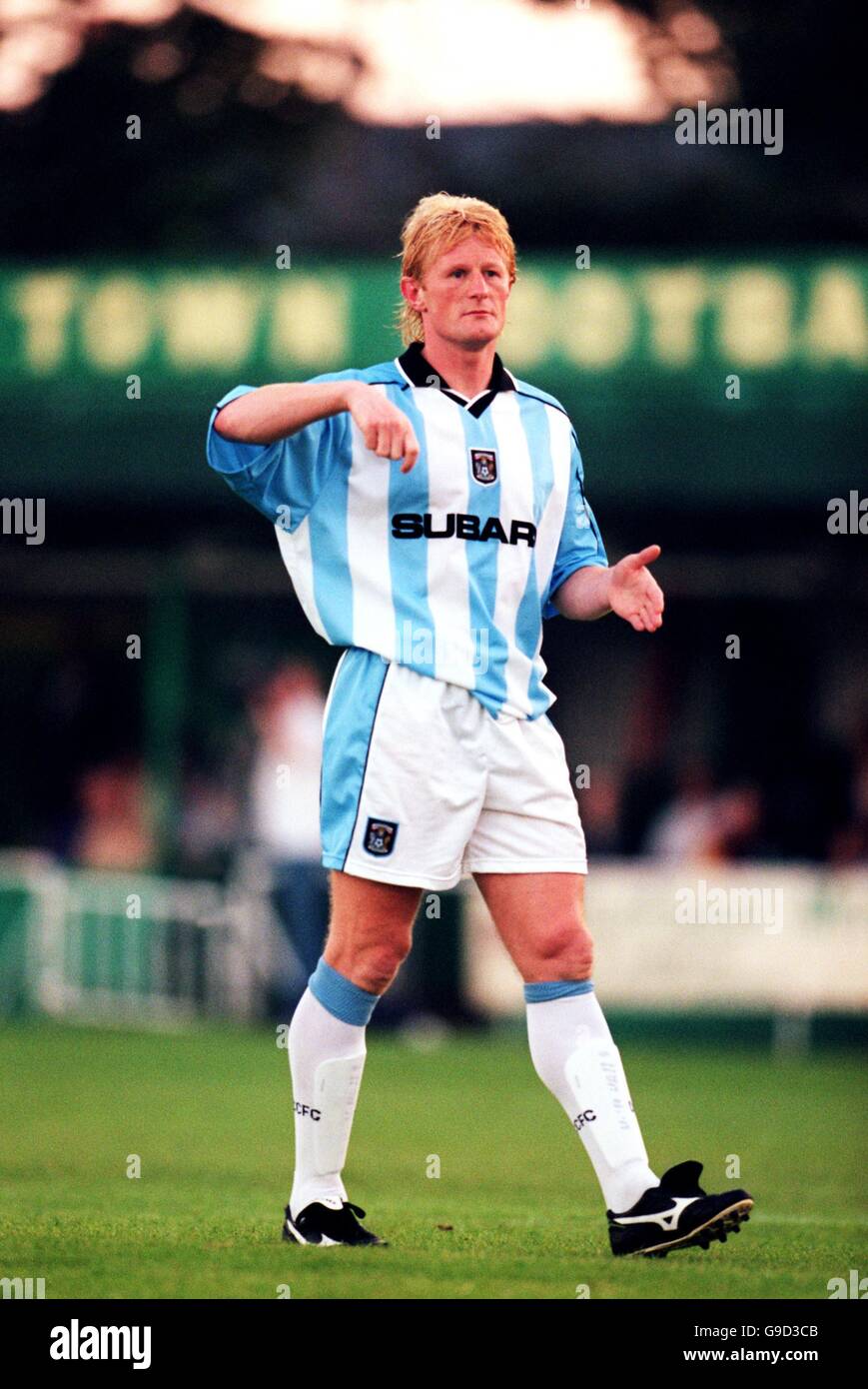 Football - amical - Hitchin Town / Coventry City.Colin Hendry, Coventry City Banque D'Images