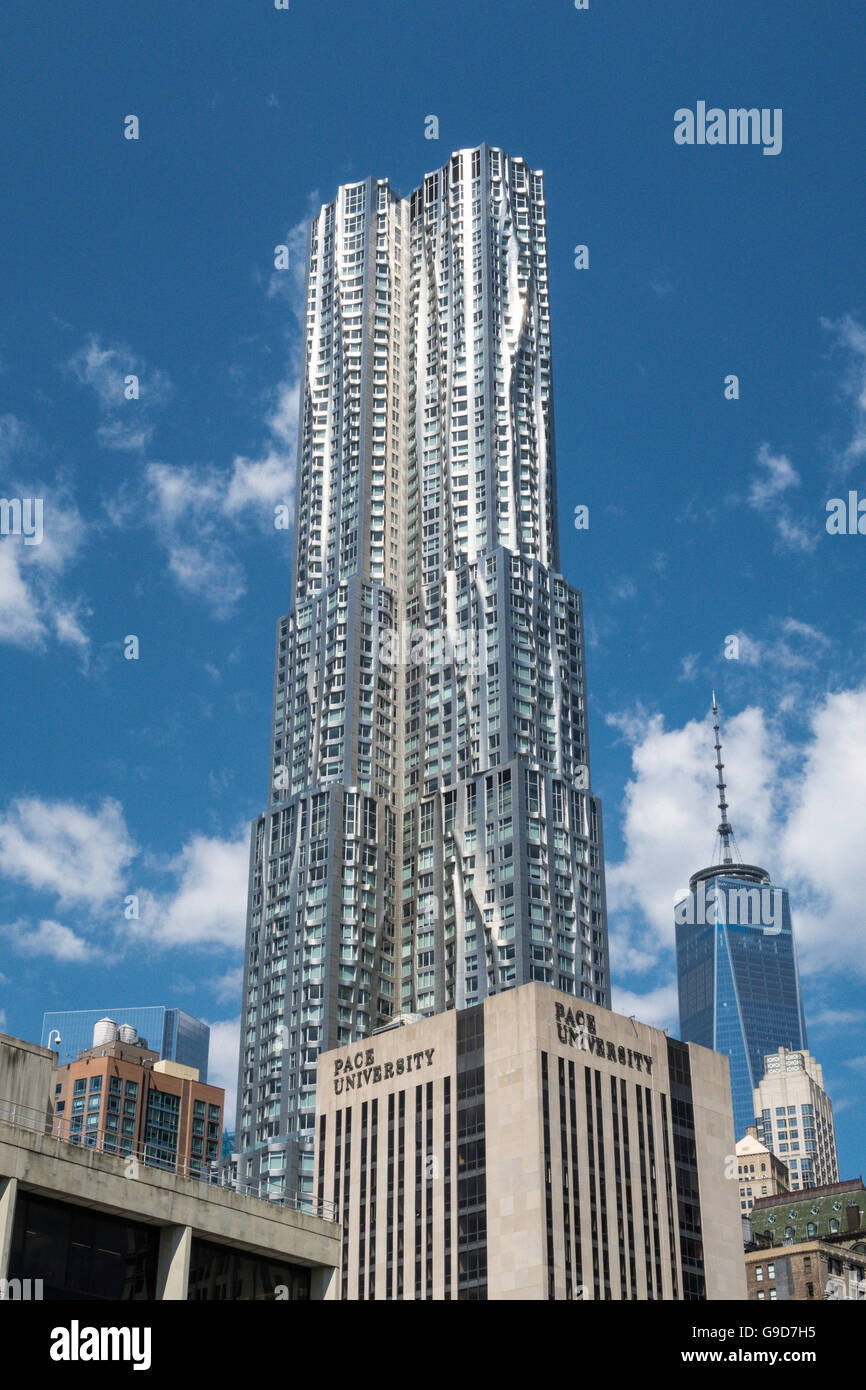 New York par Gehry, NYC Banque D'Images