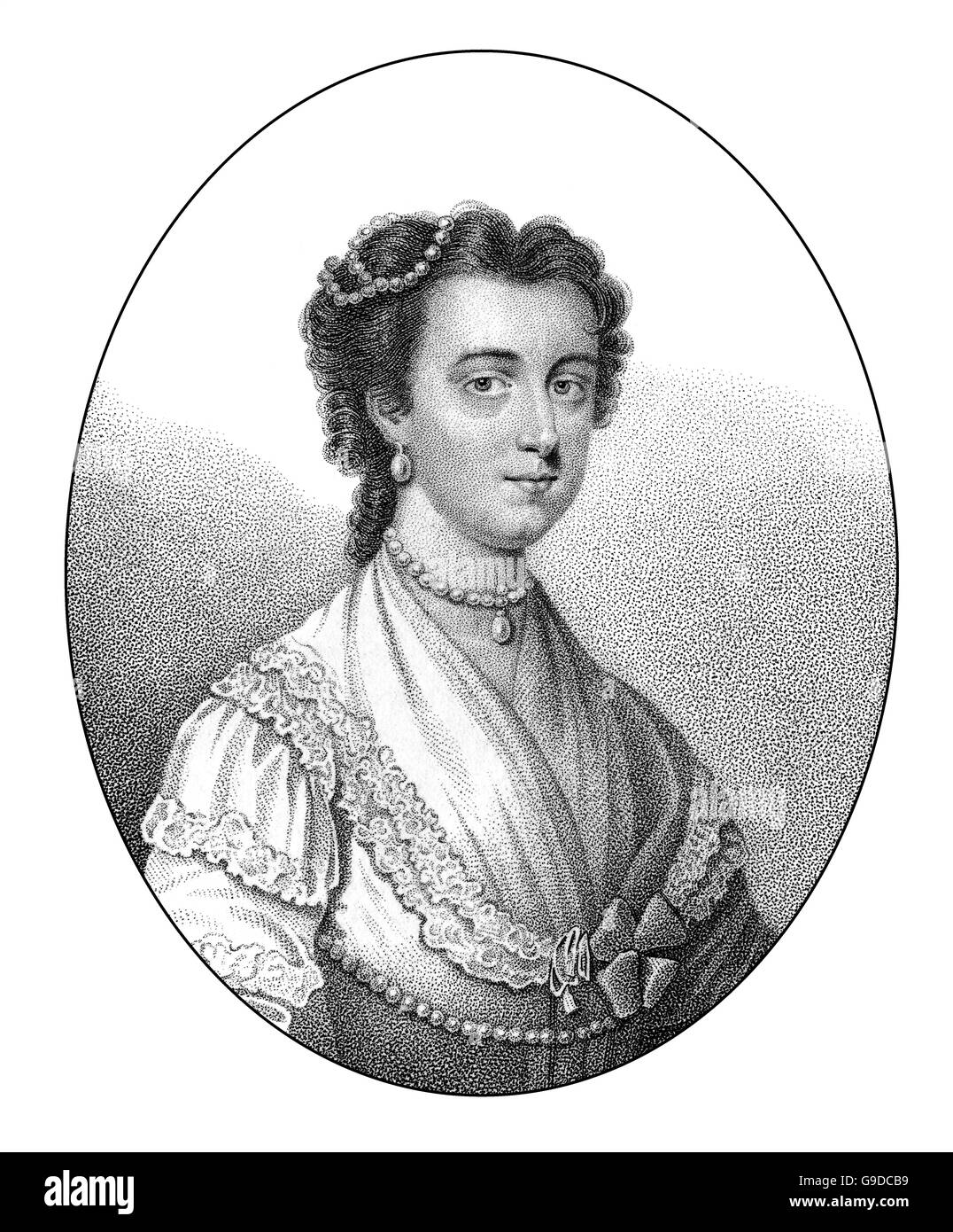 Anne, Vicomtesse Irwin, 1696-1764, un poète écossais Banque D'Images