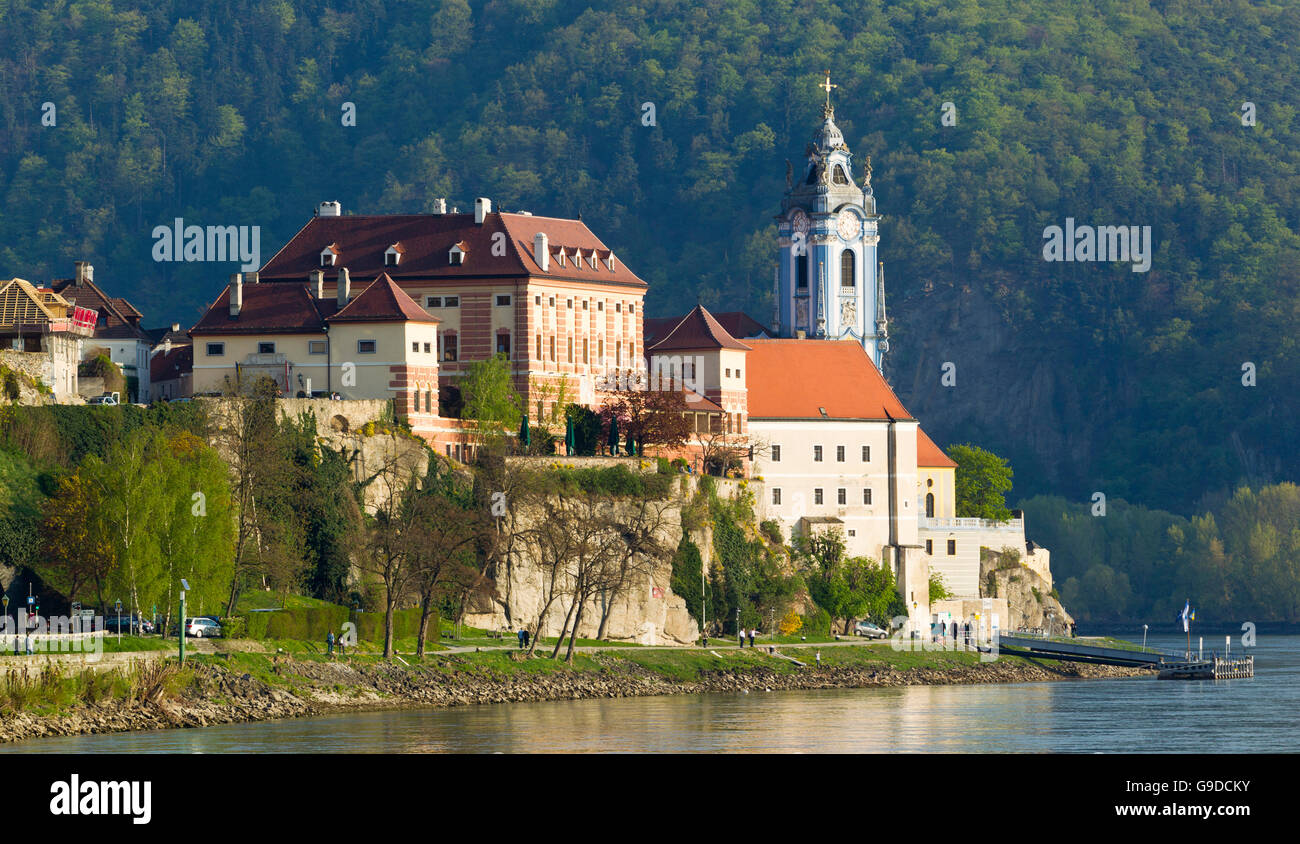 Dürnstein an der Donau, Danube, région de Wachau, Basse Autriche, Autriche, Europe Banque D'Images