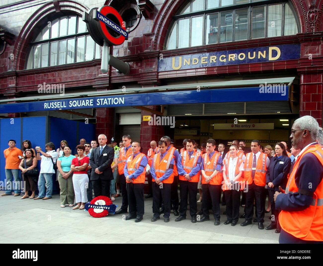 Anniversaire de l'attentat suicide de Londres Banque D'Images