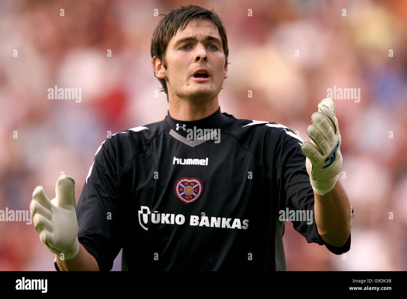 Football - Ligue des Champions 2e tour de qualification- Coeur de Midlothian v NK Siroki Brijeg- stade Murrayfield Soccer - UEF... Banque D'Images