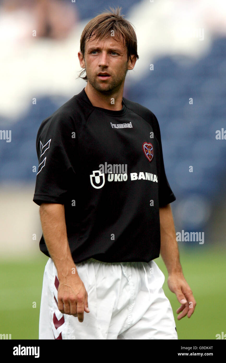 Football - Ligue des Champions 2e tour de qualification- Coeur de Midlothian v NK Siroki Brijeg- stade Murrayfield Soccer - UEF... Banque D'Images