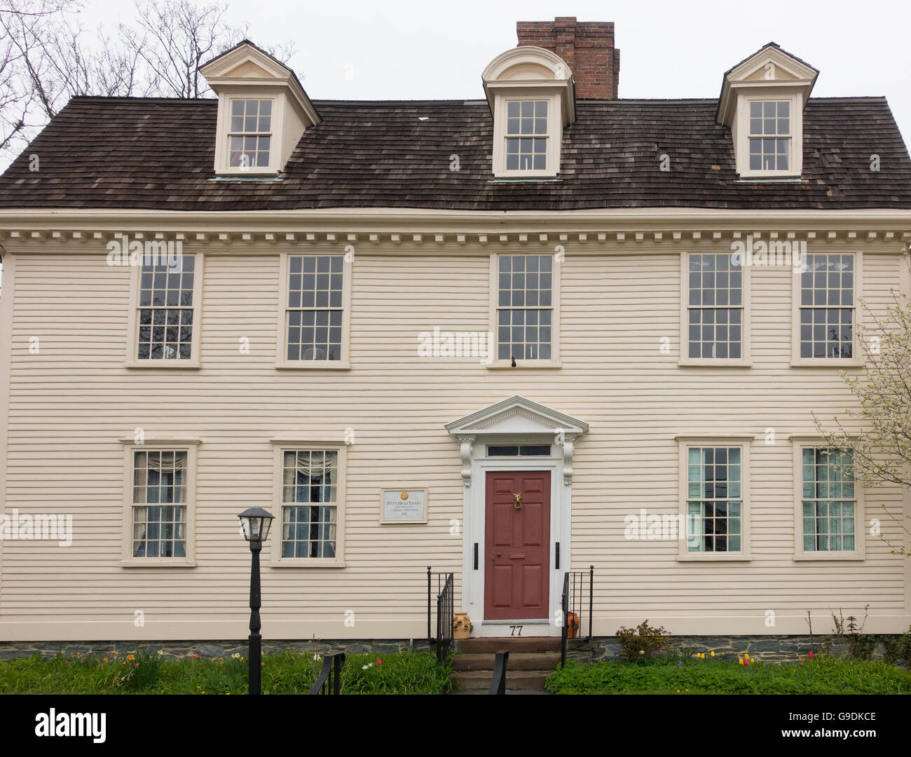 Pitt's head tavern Newport Rhode island utilisé comme un coffee house Banque D'Images