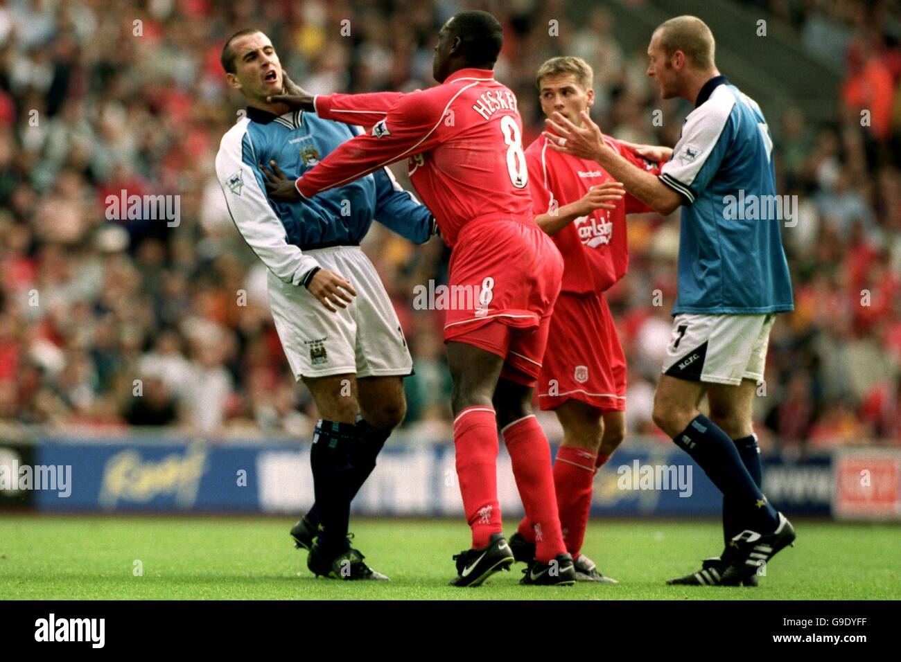 Football fa carling premiership liverpool v manchester city Banque de ...