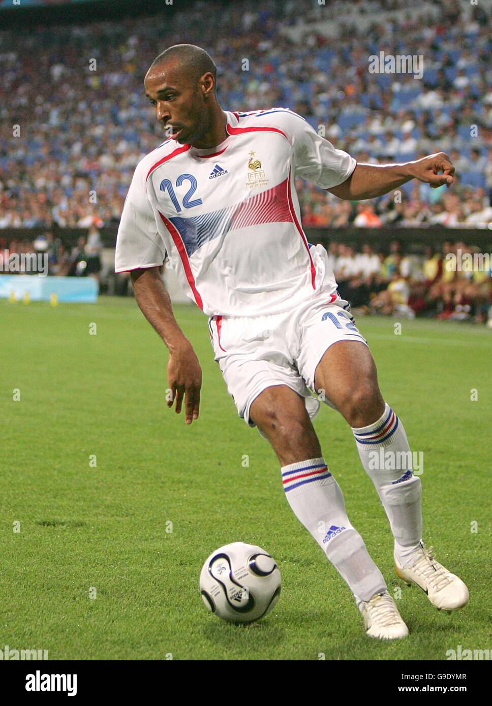 Football - coupe du monde de la FIFA 2006 Allemagne - semi finale - Portugal / France - Allianz Arena. Thierry Henry, France Banque D'Images