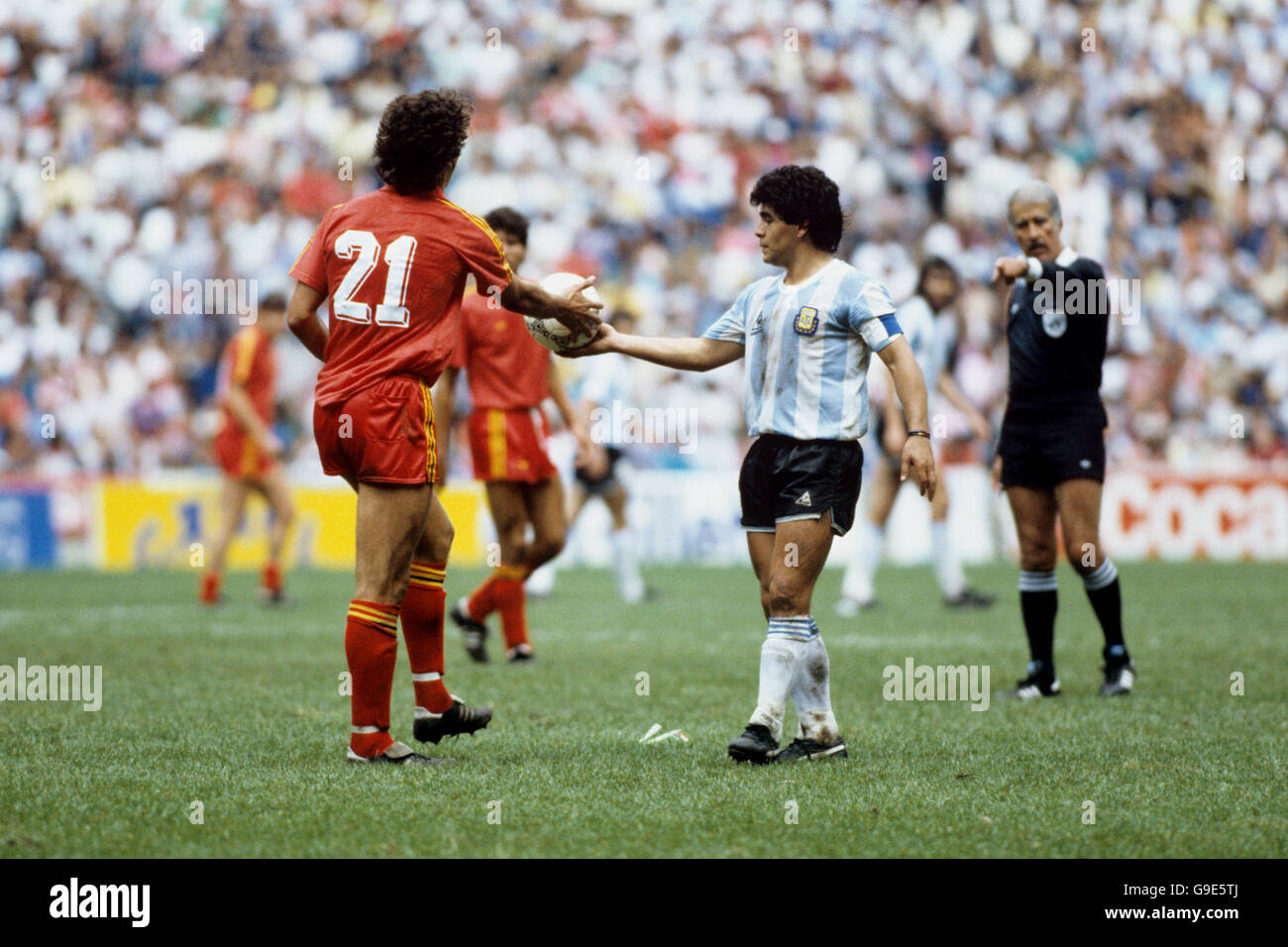 Coupe du Monde de football Mexique 1986 Semi Final Argentine