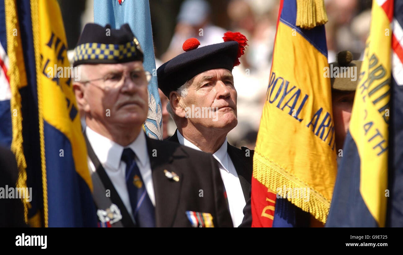 La première Journée des anciens combattants en Écosse se déroule dans le centre-ville de Dundee, à l'occasion du 90e anniversaire de la somme. Banque D'Images