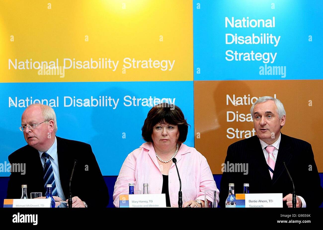 Lancement de plans sectoriels d'invalidité à Dublin Banque D'Images