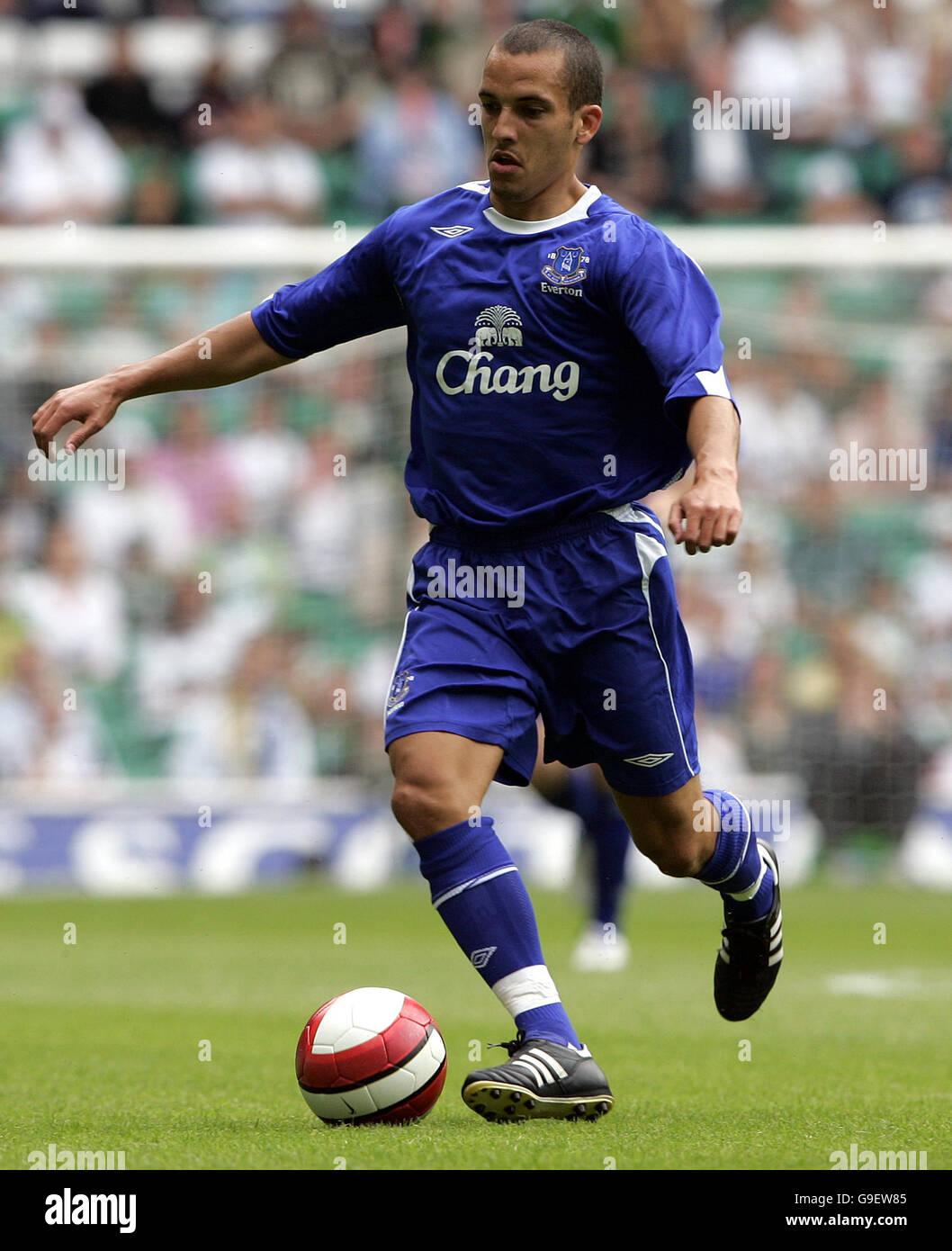 Leon Osman, Everton. Leon Osman, Everton Banque D'Images