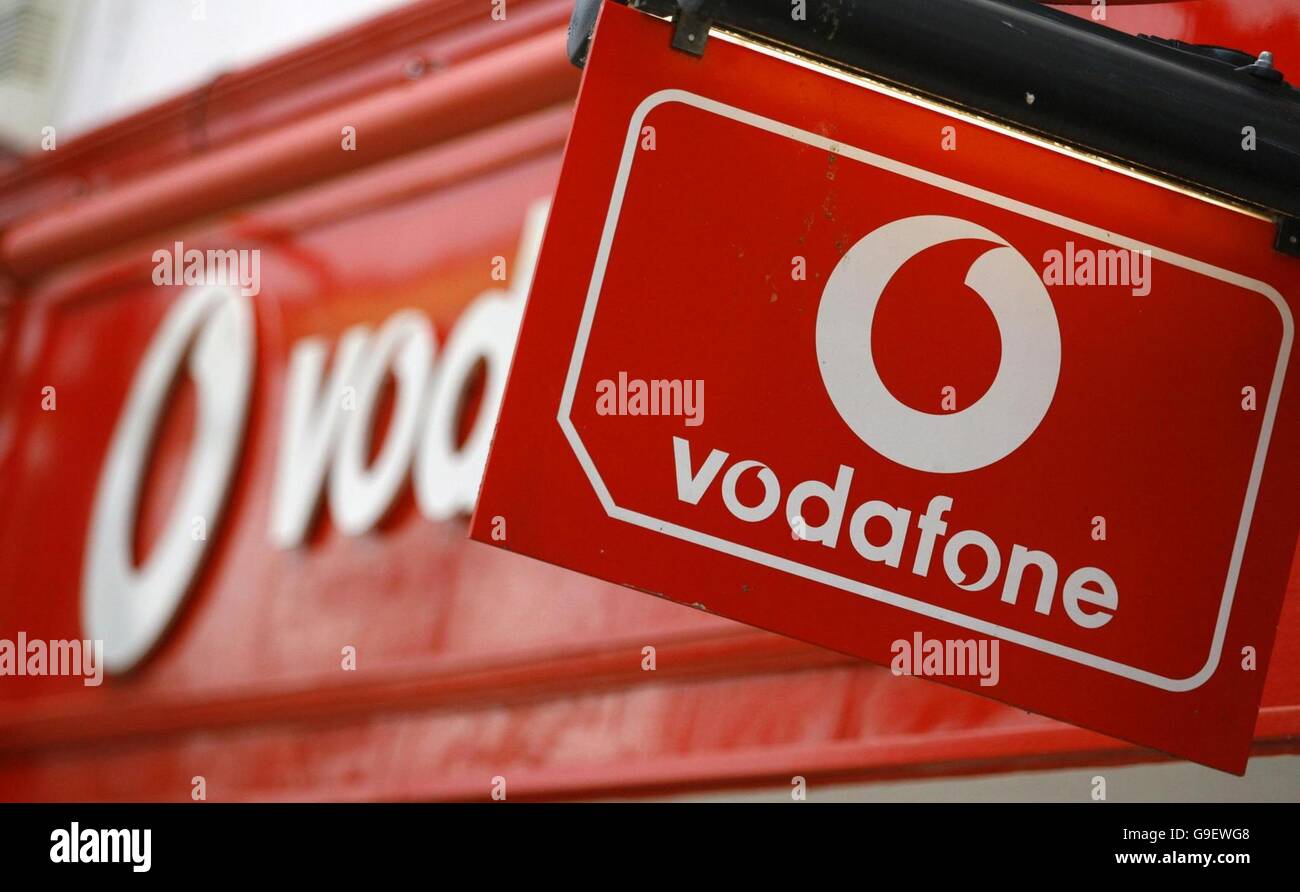 Chef de la direction de Vodafone a défendu Banque D'Images