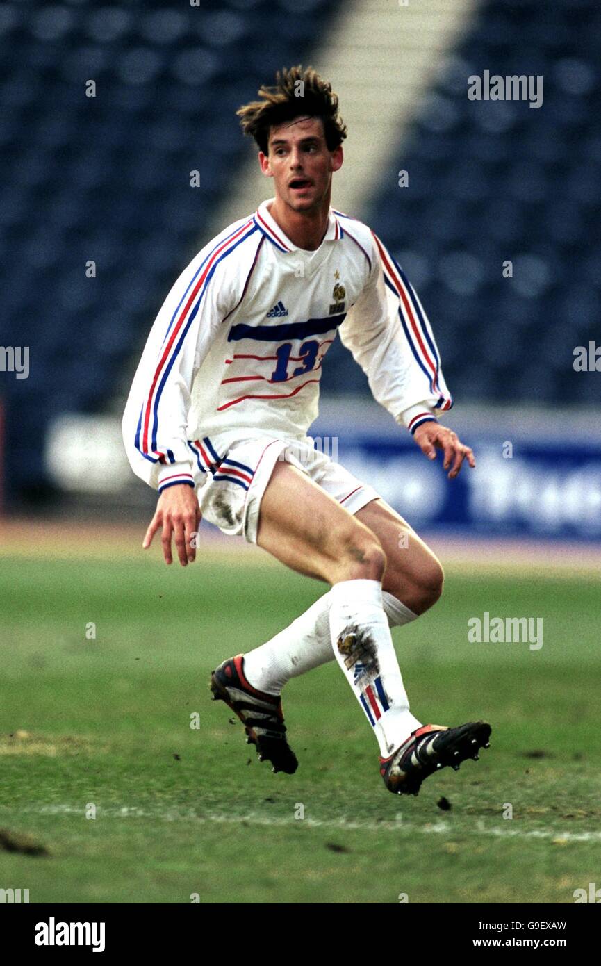 Football - pour les moins de 21 ans - Ecosse contre France. Jeremie Brechet, France Banque D'Images