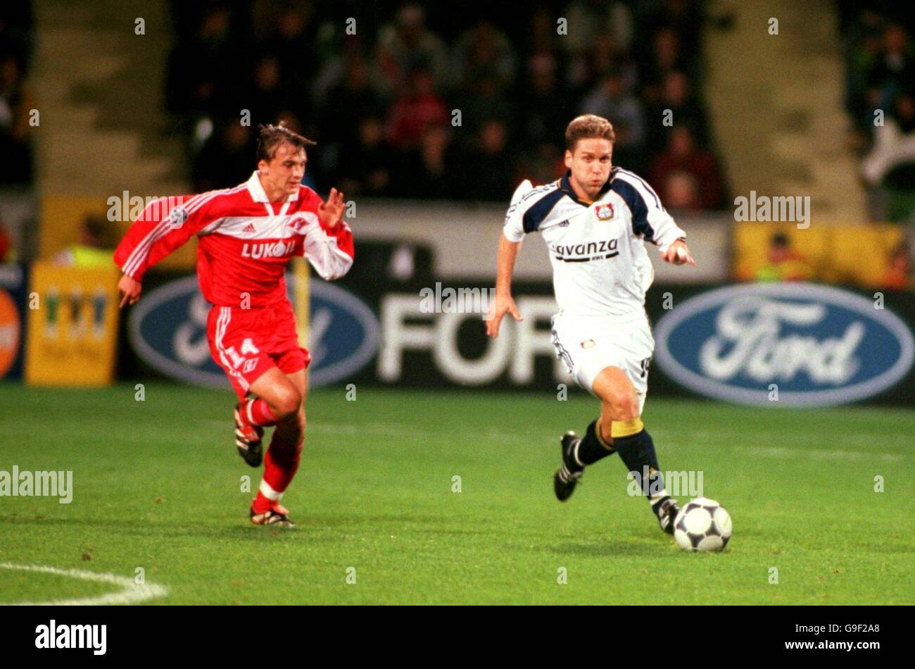 Football - Ligue des Champions - Groupe A - Bayer 04 Leverkusen v Spartak Moscou Banque D'Images